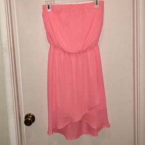 Coral Strapless Mini Dreas